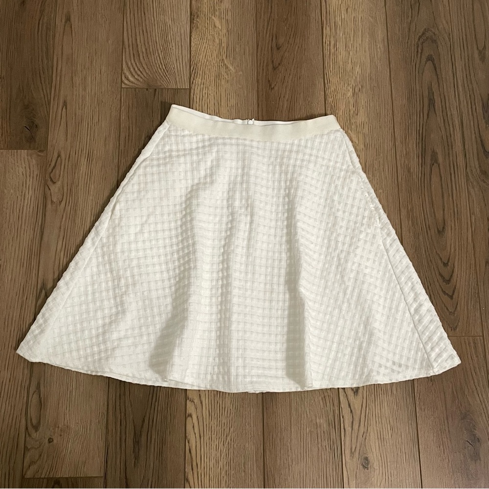 Theory‎ White Waffle Skirt Womens Size XS